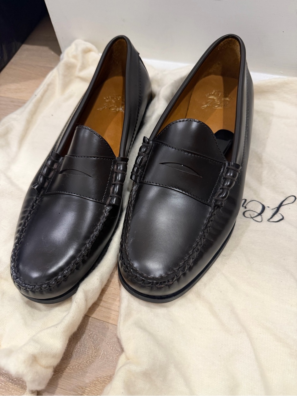 J. Crew Men's Dress Brown Camden Leather Loafers